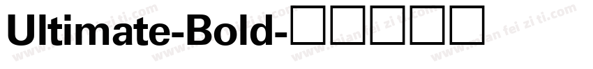 Ultimate-Bold字体转换