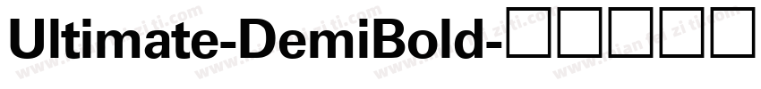 Ultimate-DemiBold字体转换