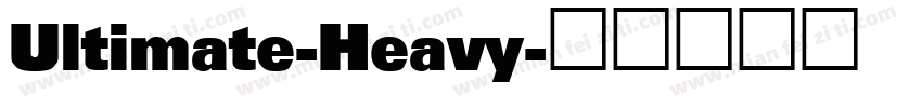 Ultimate-Heavy字体转换