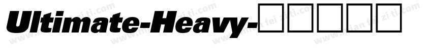 Ultimate-Heavy字体转换