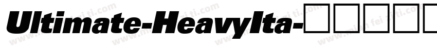 Ultimate-HeavyIta字体转换