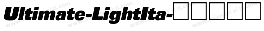 Ultimate-LightIta字体转换