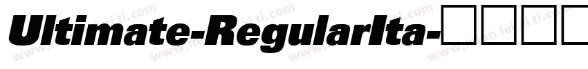 Ultimate-RegularIta字体转换