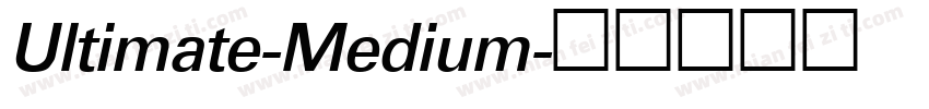 Ultimate-Medium字体转换
