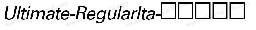 Ultimate-RegularIta字体转换