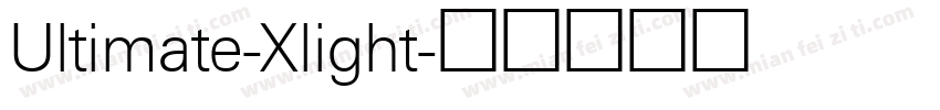 Ultimate-Xlight字体转换