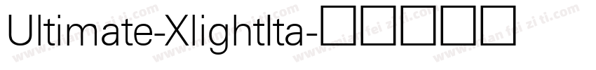 Ultimate-XlightIta字体转换