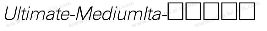 Ultimate-MediumIta字体转换