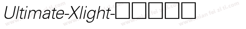 Ultimate-Xlight字体转换