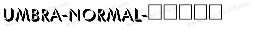 Umbra-Normal字体转换