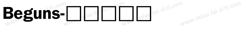 Beguns字体转换
