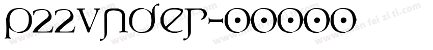 p22under字体转换