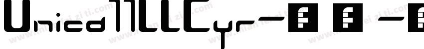 Unica77LLCyr-常规字体转换