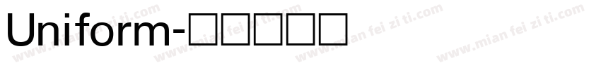 Uniform字体转换