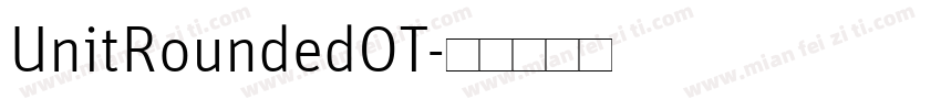 UnitRoundedOT字体转换
