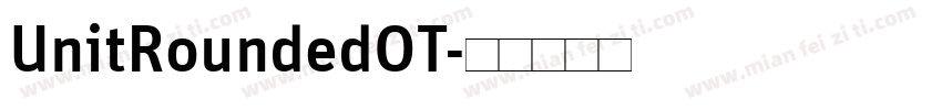 UnitRoundedOT字体转换