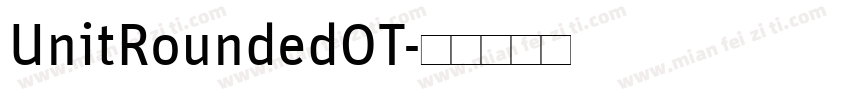 UnitRoundedOT字体转换