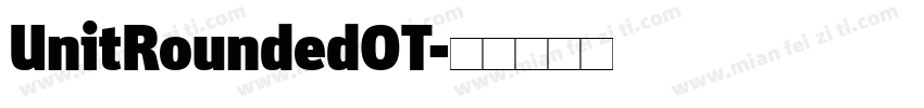 UnitRoundedOT字体转换