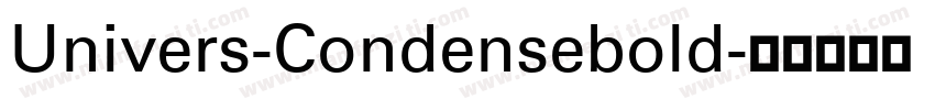 Univers-Condensebold字体转换