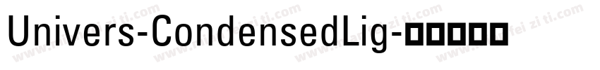 Univers-CondensedLig字体转换