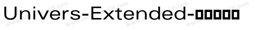 Univers-Extended字体转换