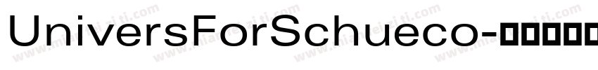 UniversForSchueco字体转换