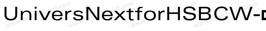 UniversNextforHSBCW字体转换