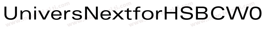 UniversNextforHSBCW0字体转换