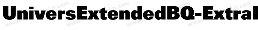 UniversExtendedBQ-ExtraBlack字体转换