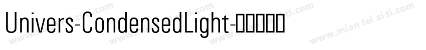 Univers-CondensedLight字体转换