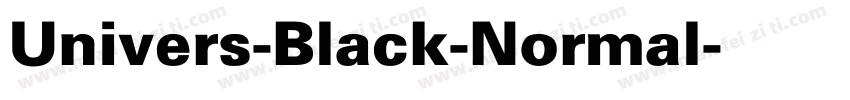Univers-Black-Normal字体转换