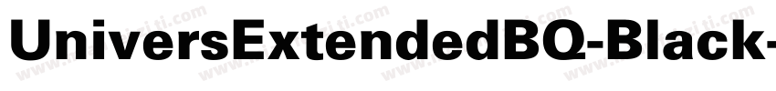 UniversExtendedBQ-Black字体转换