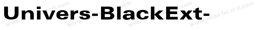 Univers-BlackExt字体转换