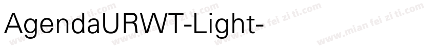 AgendaURWT-Light字体转换