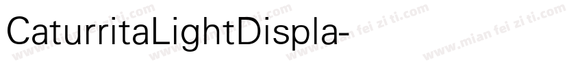 CaturritaLightDispla字体转换