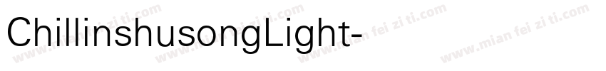 ChillinshusongLight字体转换