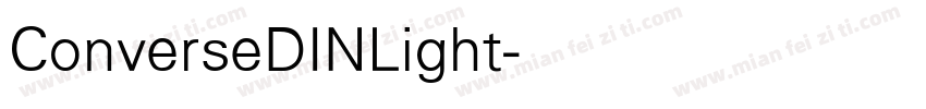 ConverseDINLight字体转换