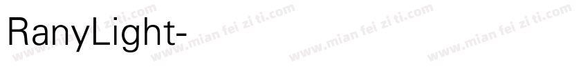 RanyLight字体转换