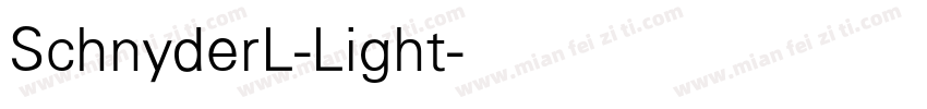 SchnyderL-Light字体转换