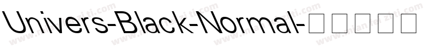 Univers-Black-Normal字体转换