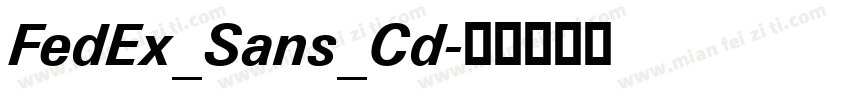FedEx_Sans_Cd字体转换
