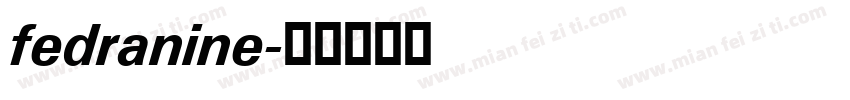 fedranine字体转换