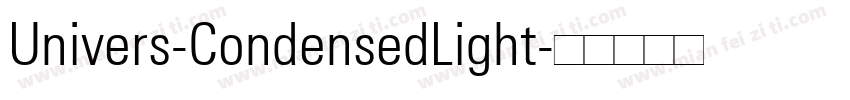 Univers-CondensedLight字体转换