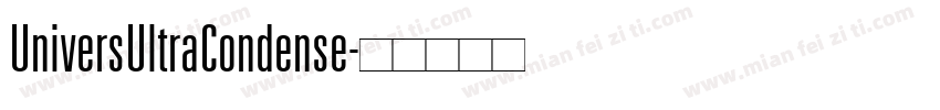 UniversUltraCondense字体转换