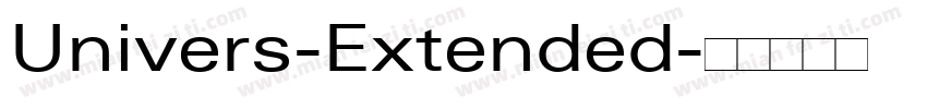 Univers-Extended字体转换