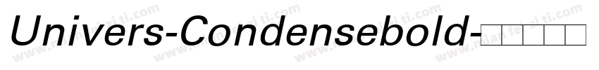 Univers-Condensebold字体转换