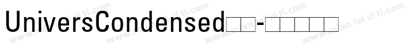 UniversCondensed字体字体转换