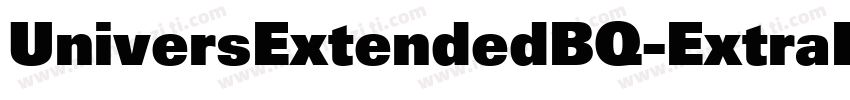 UniversExtendedBQ-ExtraBlack字体转换