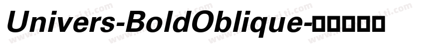 Univers-BoldOblique字体转换