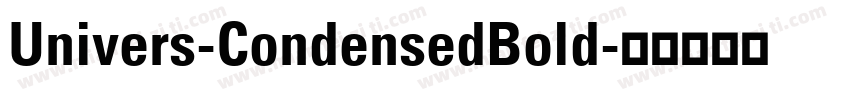 Univers-CondensedBold字体转换
